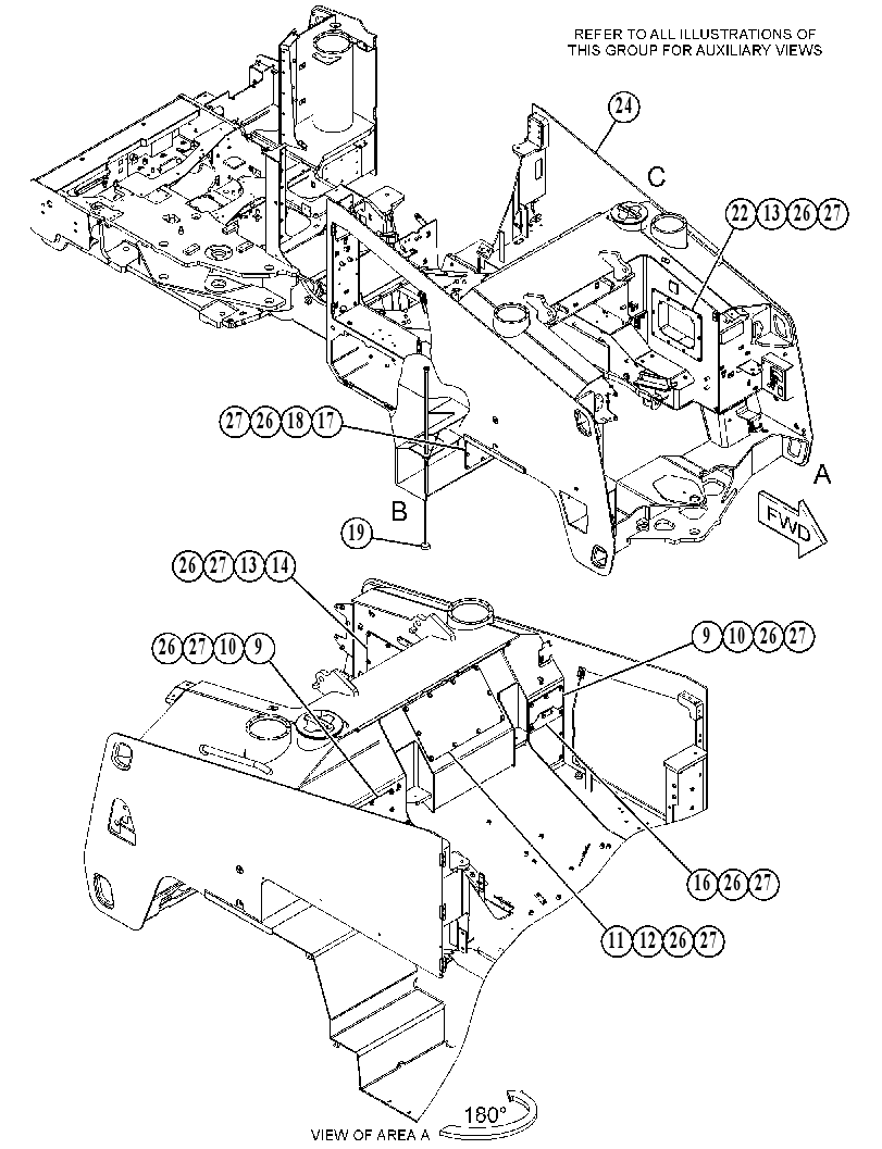 FRAME GP-MAIN 5666899 CAT