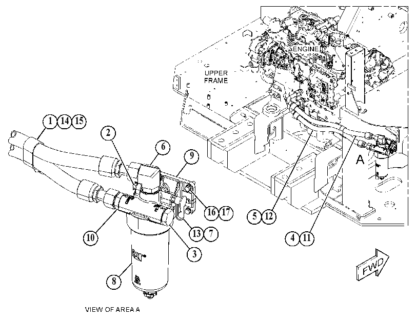 FILTER & LINES GP-ENGINE OIL 5599833 CAT