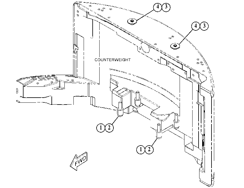MOUNTING GP-COUNTERWEIGHT 5584997 CAT