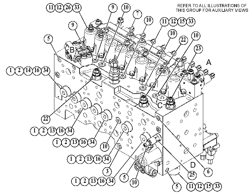 Клапан управляющий 5590052 CAT