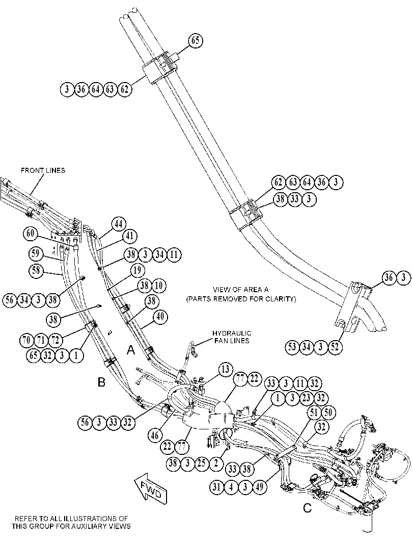 LINES GP-ALL WHEEL DRIVE 5535136 CAT