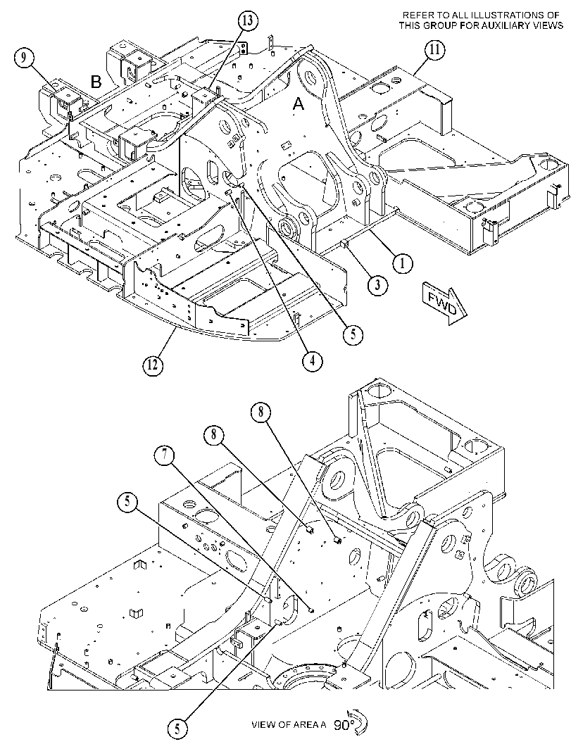 FRAME AS-UPPER 5514730 CAT