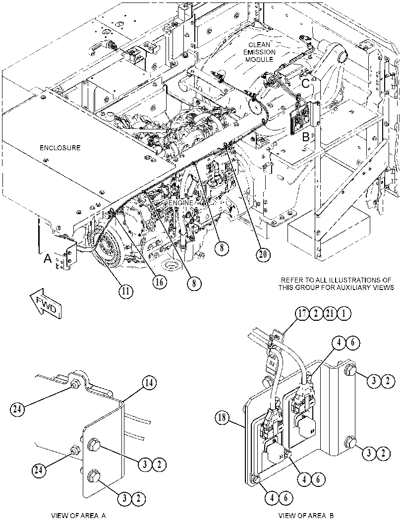 Проводка модуля AdBlue 5025353 CAT