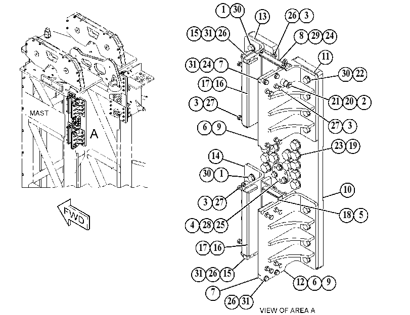 GUIDE GP-MAST 5283355 CAT