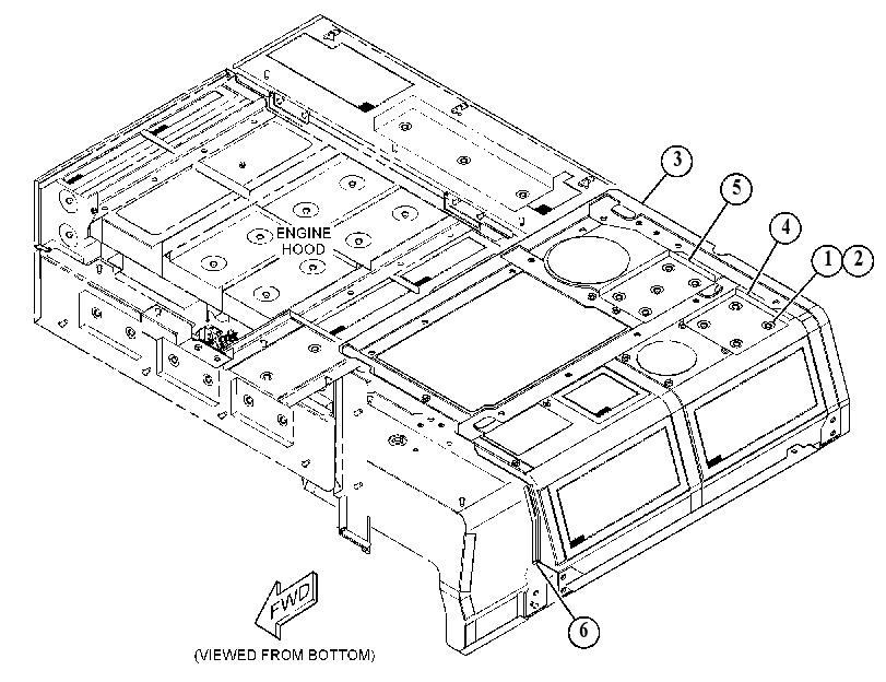 HOOD GP-ENGINE COMPARTMENT 5480281 CAT