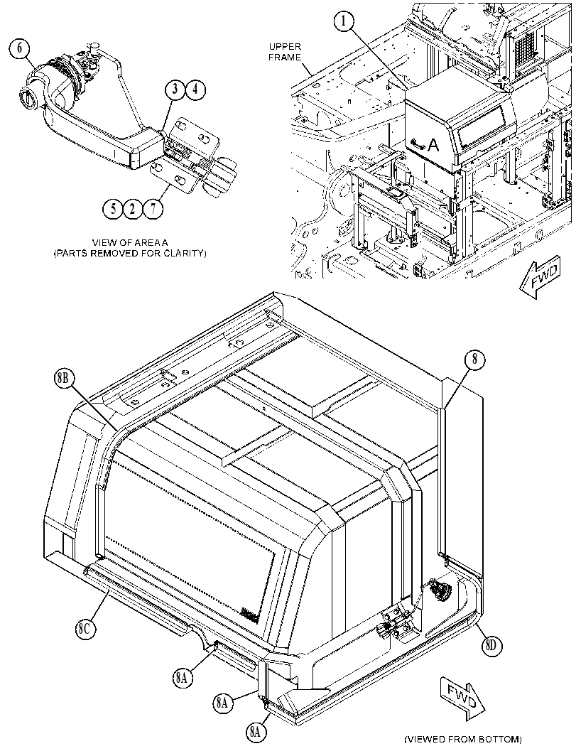 HOOD GP-ENGINE COMPARTMENT 5480403 CAT