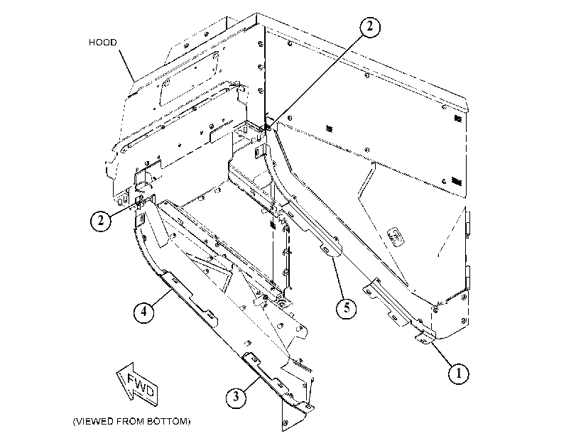 MOUNTING GP-HOOD 5859164 CAT