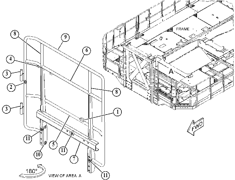 GUARDRAIL AS 5916088 CAT