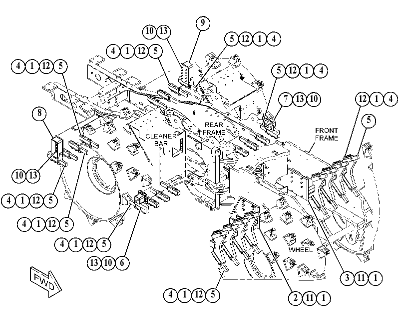 CLEANER BAR GP 5080043 CAT