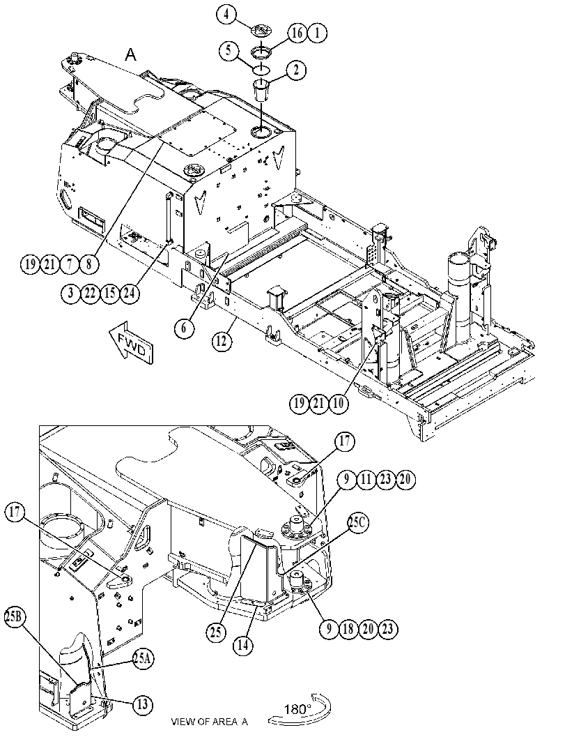 FRAME GP-MAIN 4964972 CAT