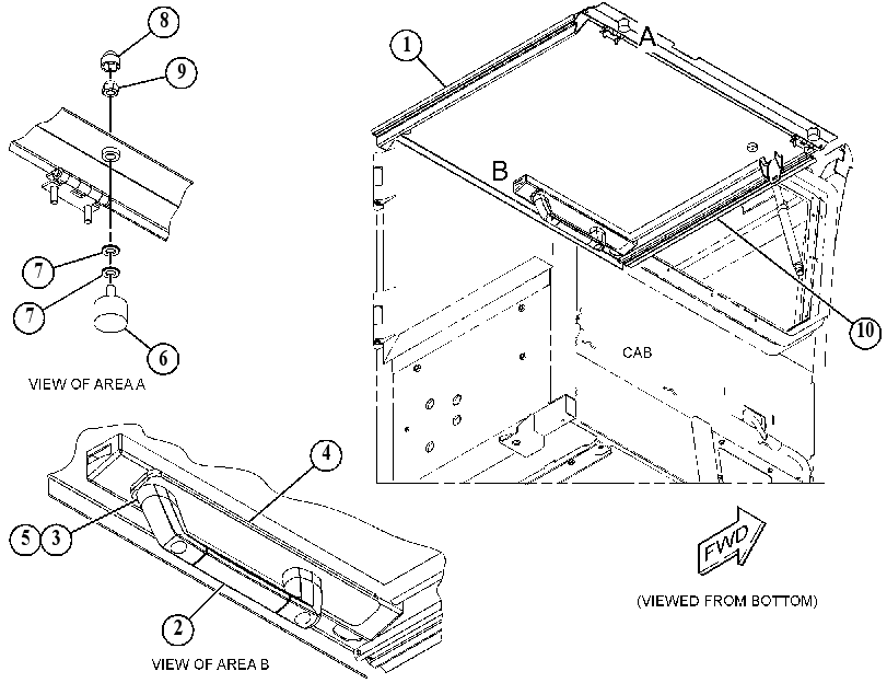 ROOF GP-CAB 5462987 CAT