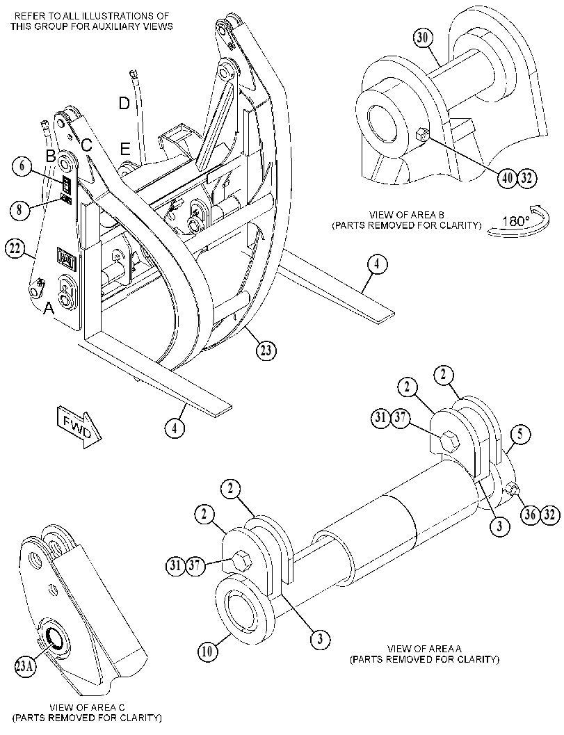 FORK GP-LOG 5195032 CAT