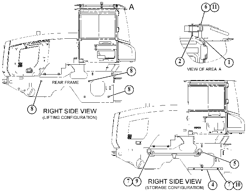 BRACE GP-CAB LIFT 5421916 CAT