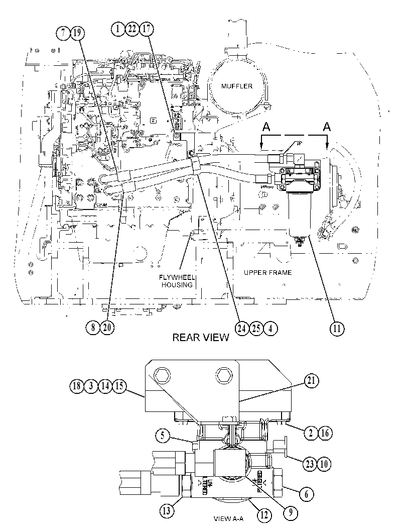 FILTER & MTG GP-ENGINE OIL 5947438 CAT