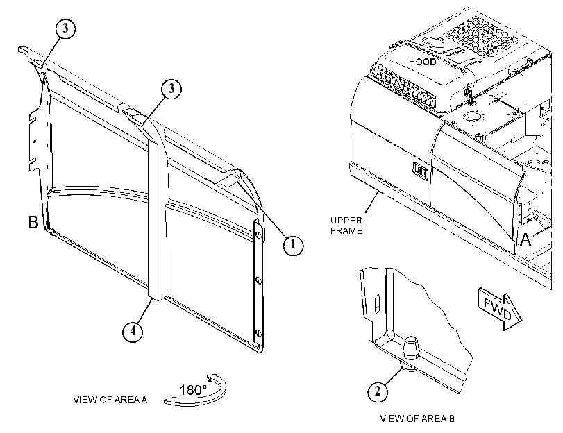 DOOR GP-HOOD 5862044 CAT