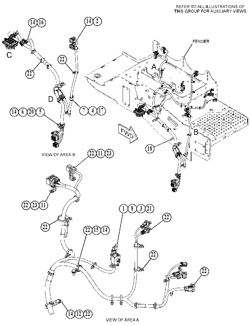 WIRING GP-FENDER 5358511 CAT
