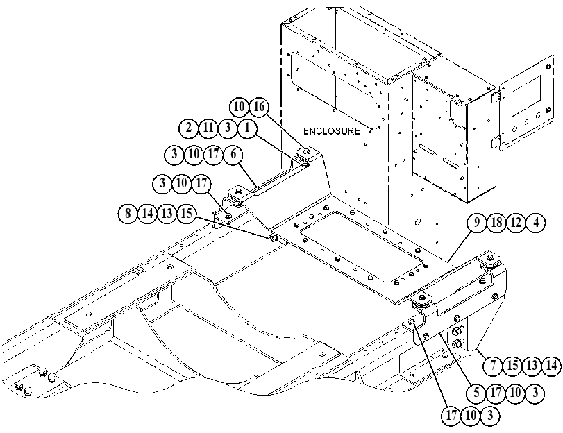 SUPPORT GP-GENERATOR BOX 5992065 CAT
