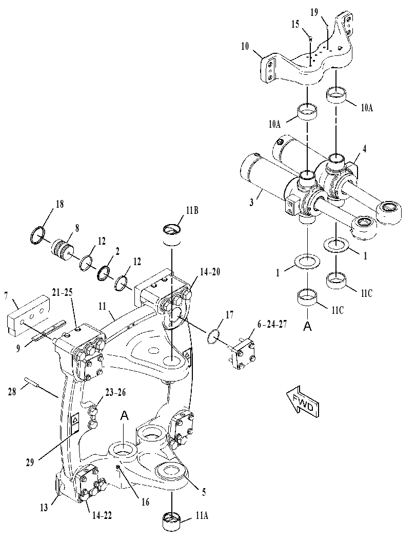 FRAME GP-SLIDING 3205933 CAT