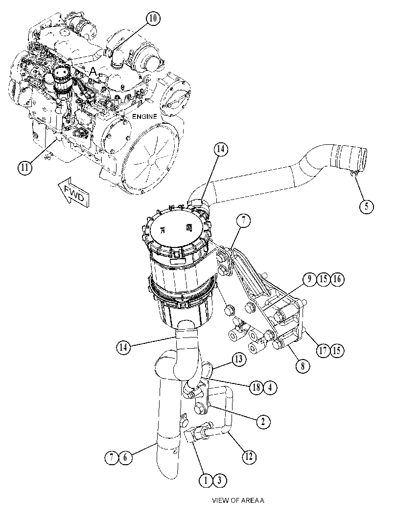 LINES GP-FUMES DISPOSAL 5334222 CAT