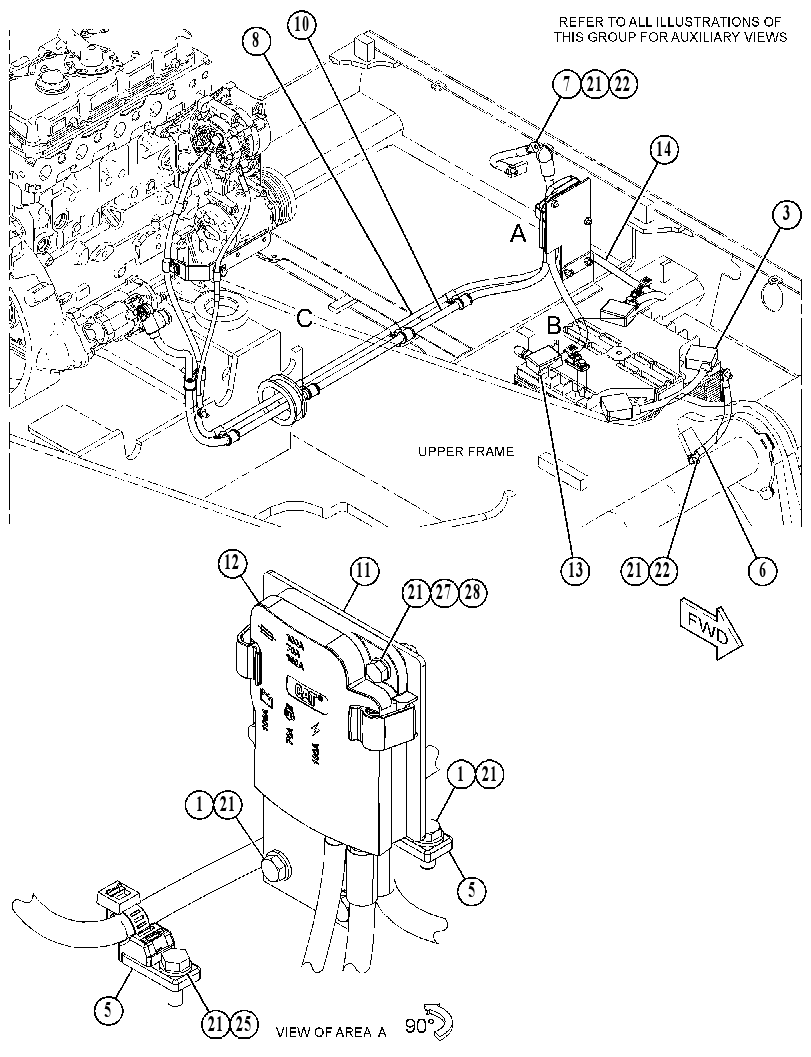 WIRING & MTG GP-ENGINE 5961339 CAT