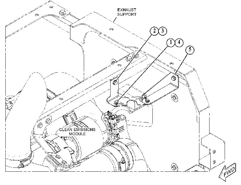 MOUNTING GP-DEF TANK 5444708 CAT