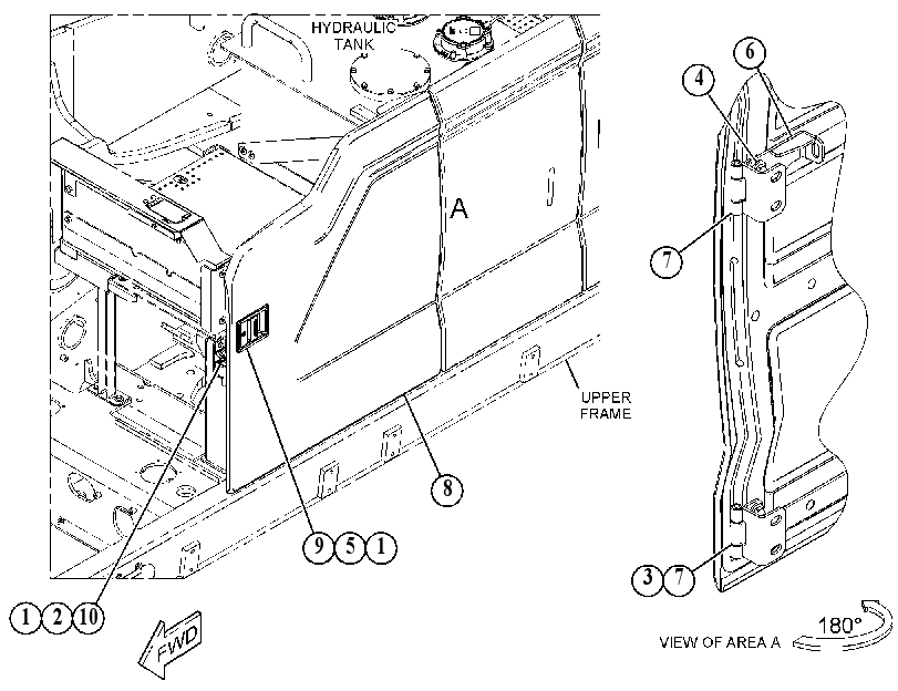 DOOR GP-HOOD 5769553 CAT