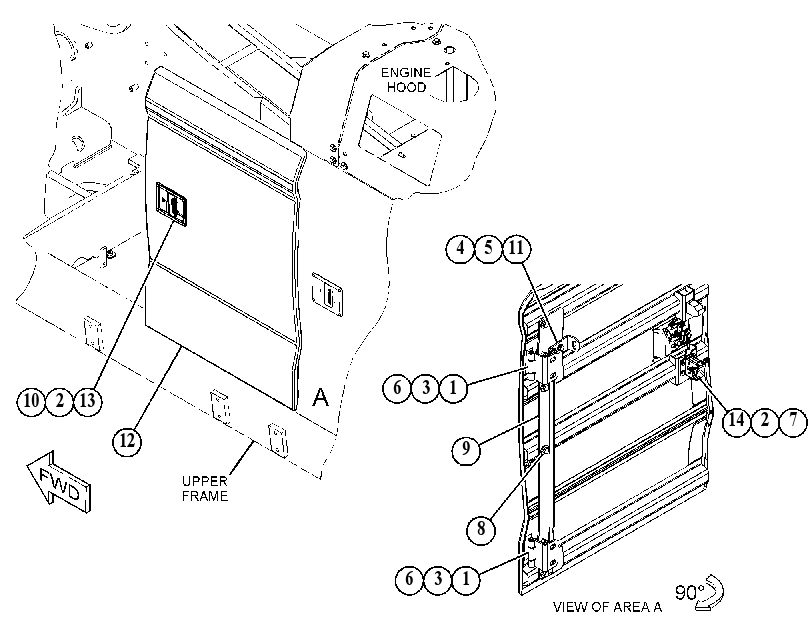 DOOR GP-RADIATOR 5605439 CAT