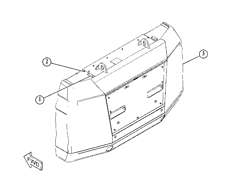 COUNTERWEIGHT AS 5432360 CAT
