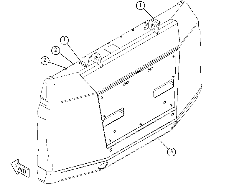 COUNTERWEIGHT AS 5862973 CAT