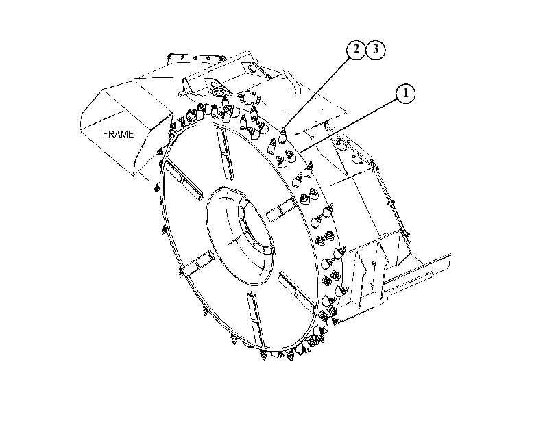 DRUM GP-WHEEL SAW 3818494 CAT