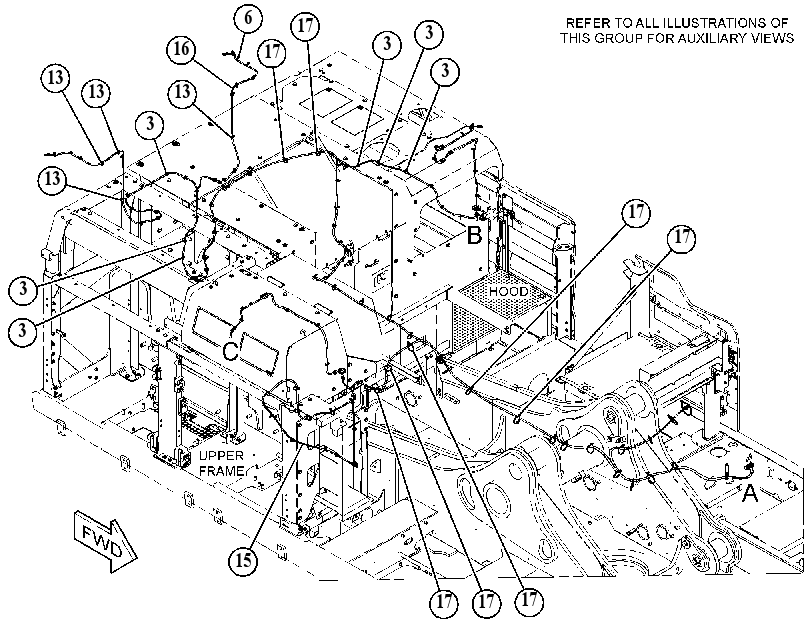 Проводка шасси 5884920 CAT