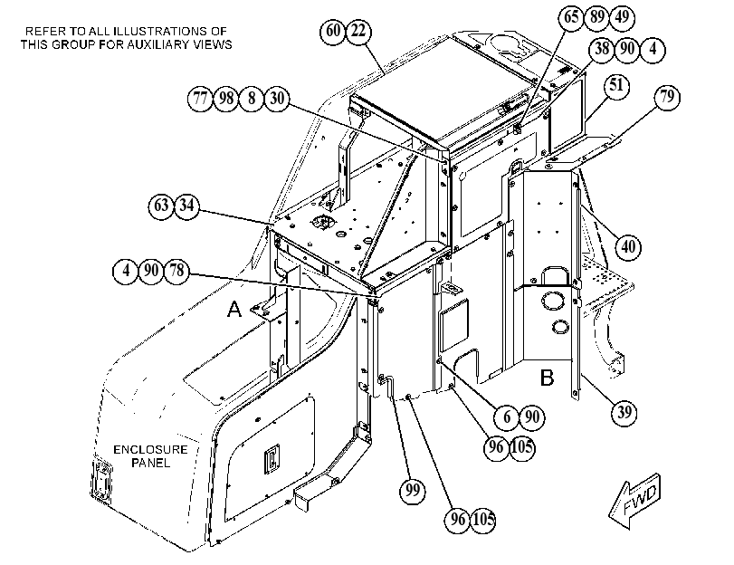 HOOD & SUPPORT GP 4809213 CAT