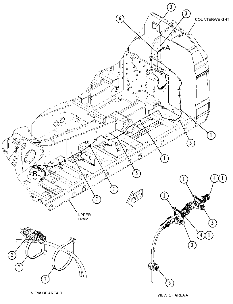 WIRING GP-COUNTERWEIGHT 5456320 CAT