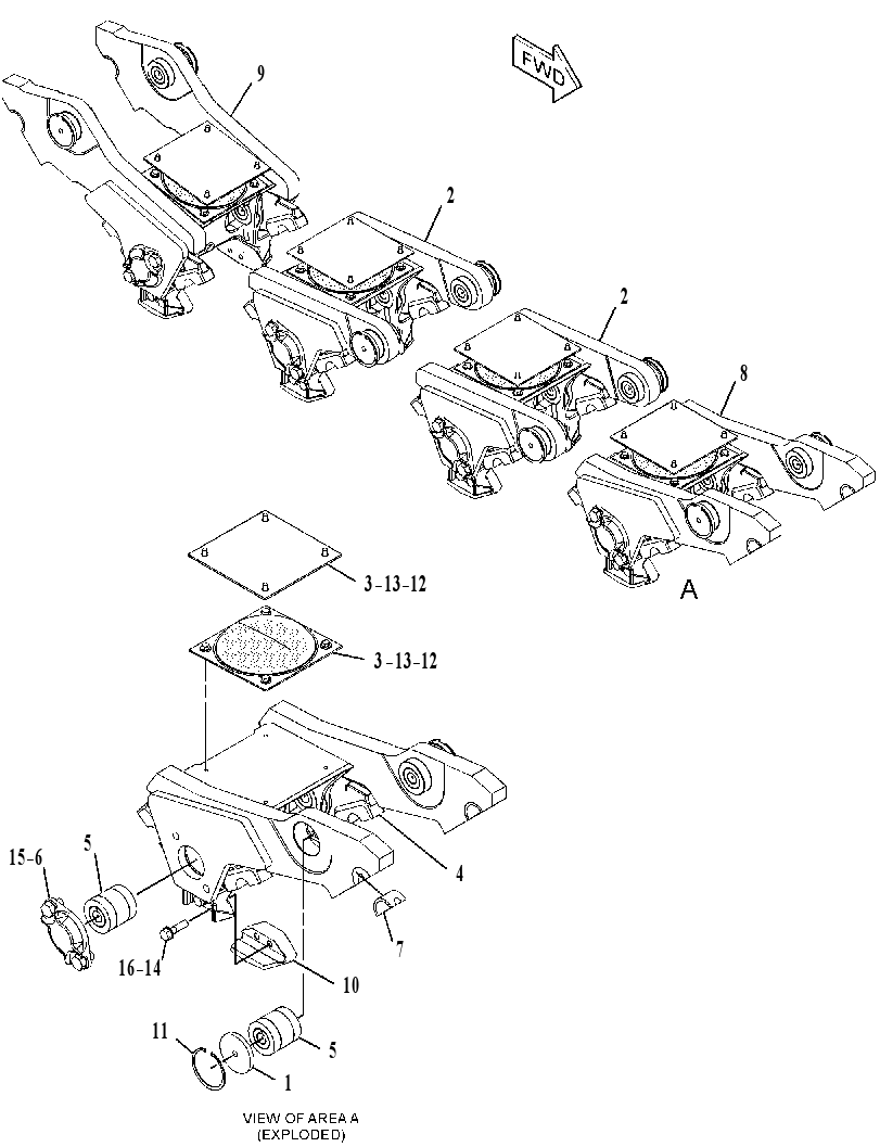 SUSPENSION GP-BOGIE 3814194 CAT