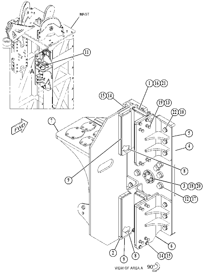 GUIDE GP-MAST 5278732 CAT