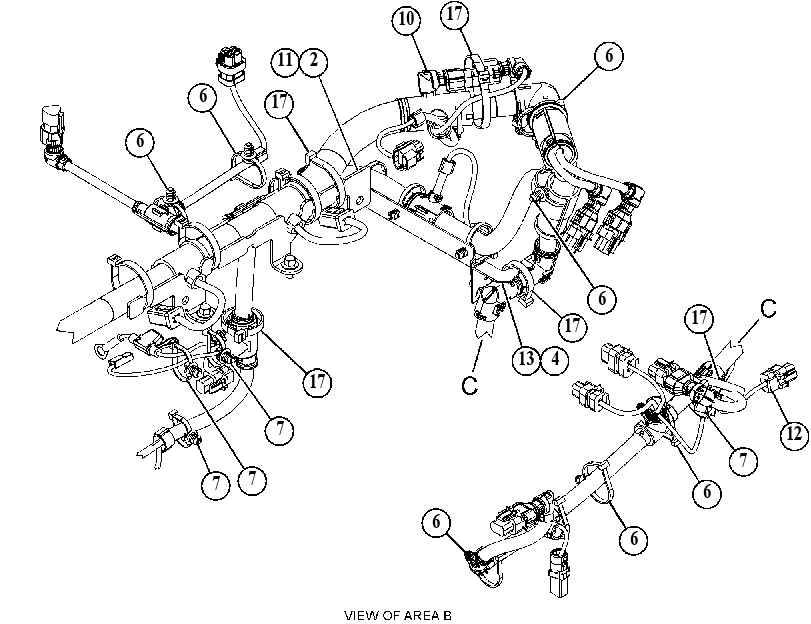 Проводка двигателя 5261954 CAT
