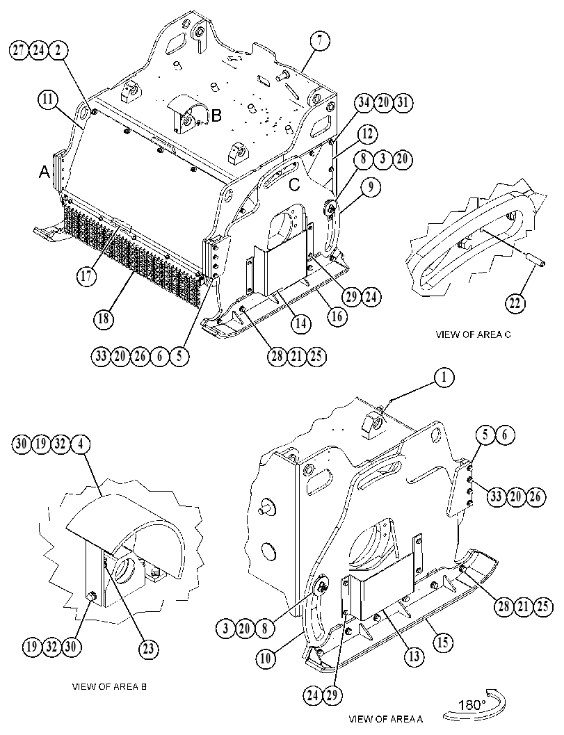 FRAME GP-COLD PLANER 3818393 CAT