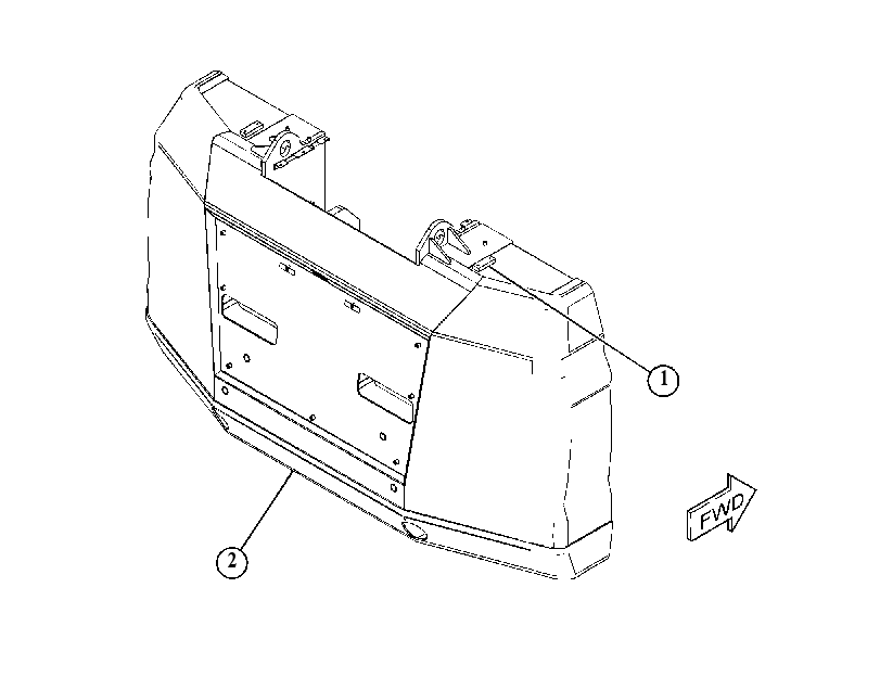 COUNTERWEIGHT AS 5432352 CAT