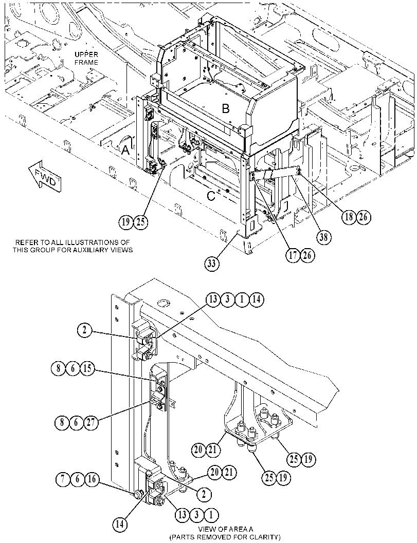 SUPPORT GP-EXHAUST 5432351 CAT