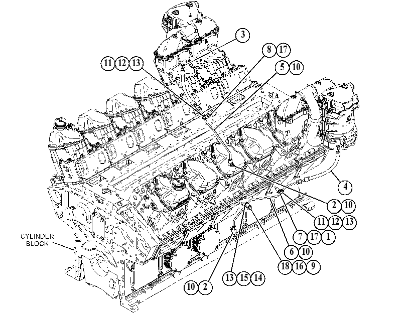 Трубопроводы сливные 5151293 CAT