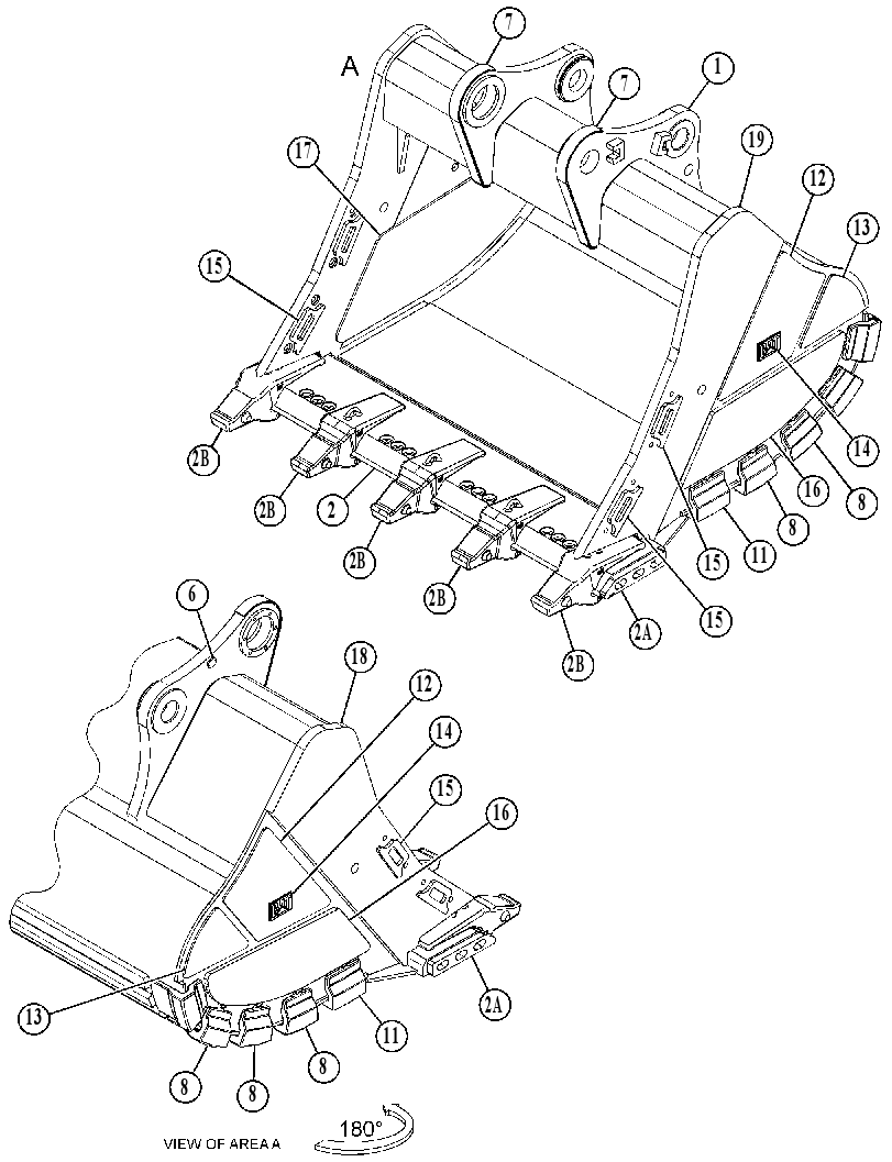 BUCKET AS-EXTREME SERVICE ROCK 5881661 CAT