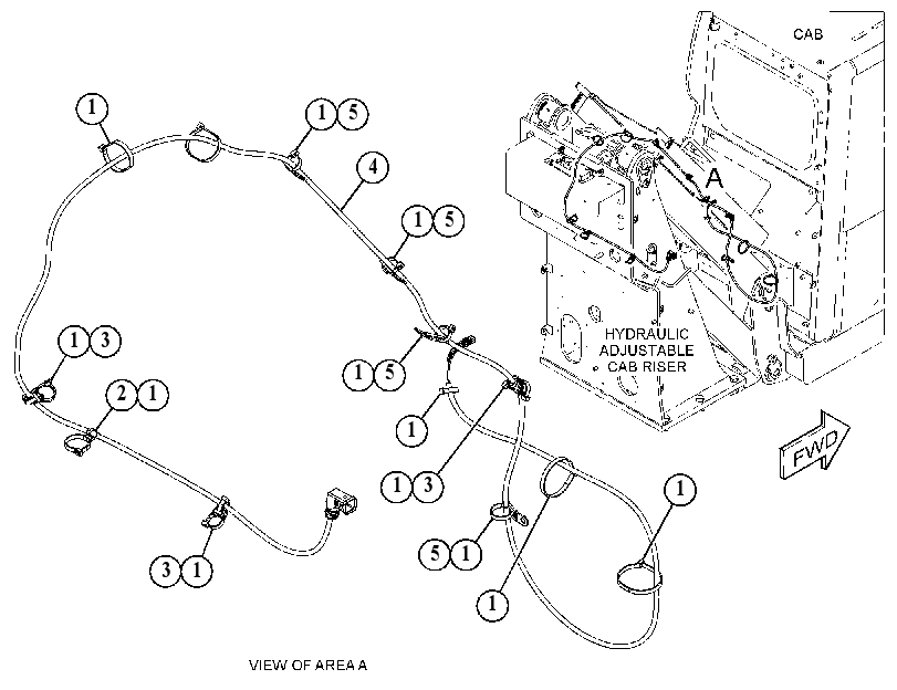 WIRING GP-CAB RISER 5962801 CAT