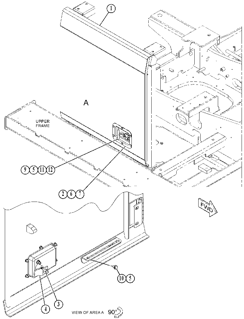 DOOR GP-HOOD 5989028 CAT