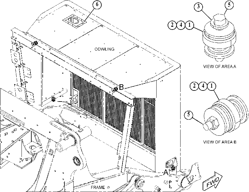 MOUNTING GP-HOOD 6004373 CAT