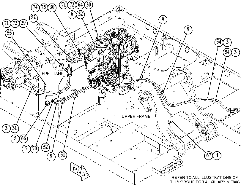Трубопроводы управляющие 6019658 CAT