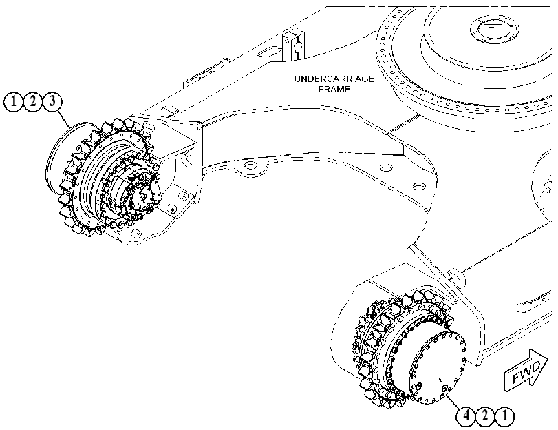 FINAL DRIVE & MOUNTING GP 6023652 CAT