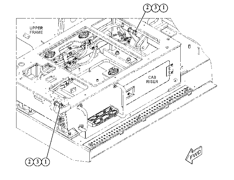 MOUNTING GP-CAB RISER 5890511 CAT