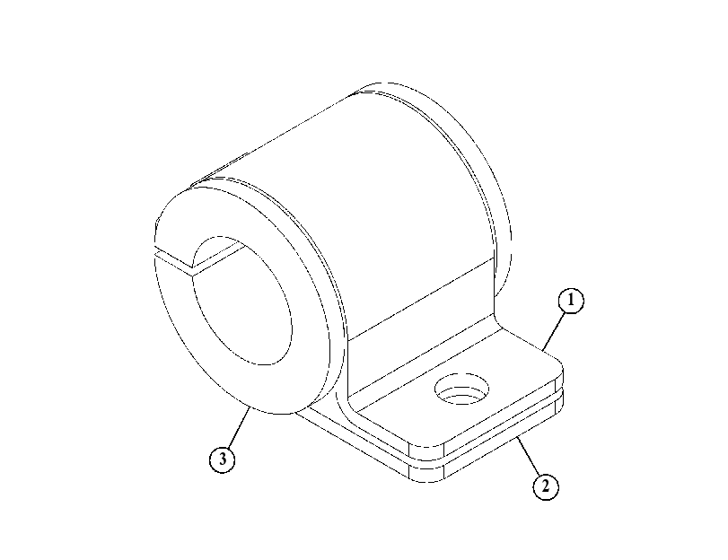 CLAMP GP-HYDRAULIC LINES 6023616 CAT