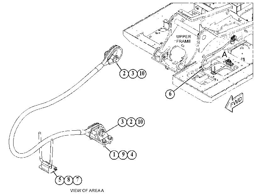 CABLE GP-RETAINING 5881753 CAT