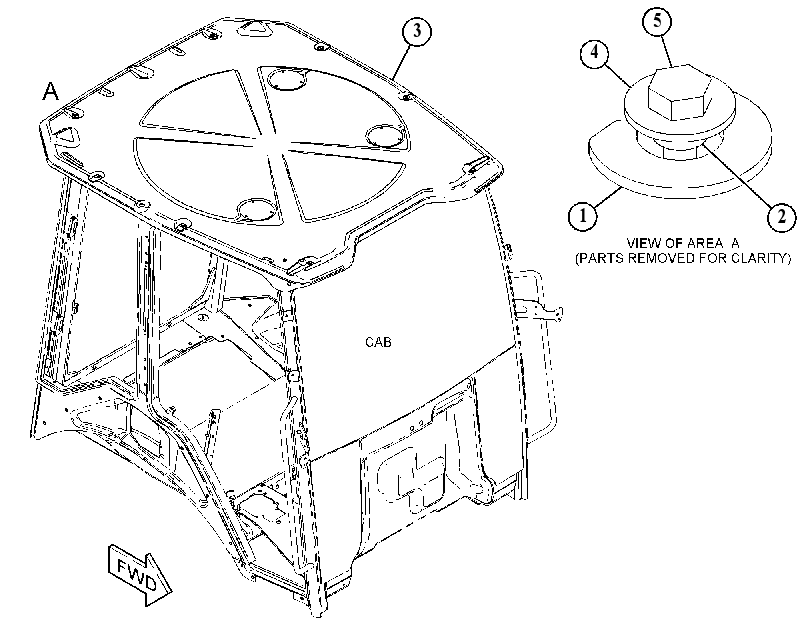 ROOF GP-CAB 4780550 CAT